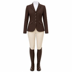 2026 Women's Equestrian <b>Horse</b> <b>Riding</b> Competition Suit Custom Color & Logo Full Sleeves Drop Shoulder <b>Top</b> Custom Size OEM Service - Product Image 1