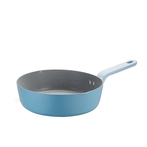 Commercial Grade Saute Pan With Multi Layer Nonstick Interior Durable Forged Aluminum Body Stay Cool Silicone Grip Handle - Product Image 1