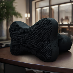 Amato Automotive Black Quilted Polyfill <b>Neck</b> Rest Car Seat <b>Cushion</b> & Pillow - Product Image 3