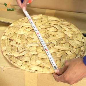 Jacinto de agua de estilo bohemio resistente al calor, alfombrillas de mesa de comedor personalizables, almohadillas de diseño desordenado, embalaje de cartón de cocina de vidrio - Product Image 4