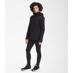 Abrigo de Invierno con Capucha para Mujer, Negro, Transpirable, de Lona, Manga Larga, Cierre de Cremallera, Impermeable, Informal, con Relleno de Poliéster - Product Image 2