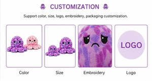 ตุ๊กตาปลาหมึกน่ารัก ขนกระต่ายนุ่ม ของเล่นตุ๊กตาสัตว์ทะเล ของขวัญสำหรับเด็ก ปลอดภัยสำหรับเด็กทารก ของเล่นกอดได้ สัตว์ทะเล รับผลิตตามสั่ง ขายส่ง - Product Image 4