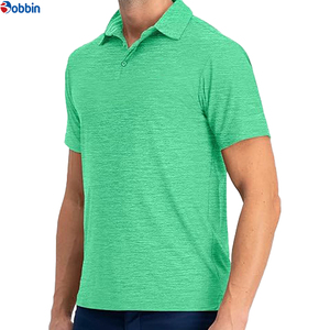 Polos de Hombre de Alto Rendimiento con Cuello Camisero, Estilo Casual de Negocios, Transpirables y Cómodos, Diseño Sólido con Técnica de Bordado - Product Image 3