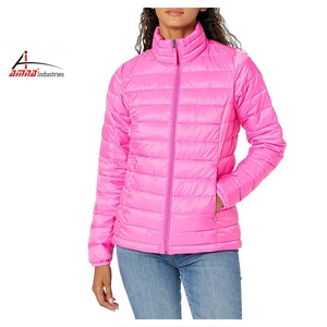 Hot selling Factory Custom Size 100% Polyester Waterproof Down Hooded <b>Bubble</b> plussize Premium Quality Bomber Jacket For women - Product Image 1