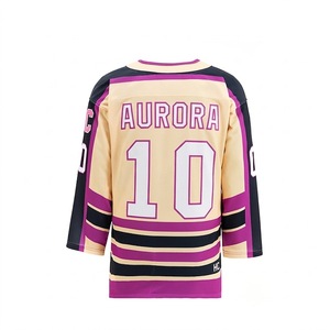 เสื้อฮอกกี้น้ำแข็งตาข่ายระบายอากาศแห้งเร็วพิมพ์ลายดิจิตอลตามสั่ง ป้องกันรังสียูวี น้ำหนักเบา ผลิตจากโพลีเอสเตอร์ พิมพ์ลายด้านหน้า สำหรับฝึกซ้อม ผู้ชาย - Product Image 2