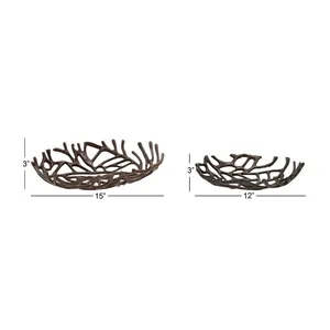 Handmade <b>Metal</b> <b>Bowl</b> Elegant Artisan Fruit Display Serving <b>Bowl</b> Modern Centerpiece for Home Interior Kitchen Dining Table Decor - Product Image 3
