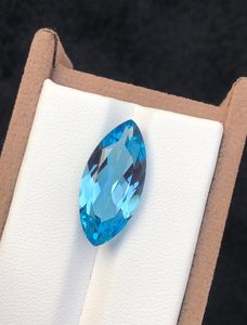 Piedra Preciosa de Topacio Azul Natural de 10.85 Quilates, Piedra Suelta Azul Cielo Genuina de Alta Calidad para Joyería, Venta al Por Mayor - Product Image 4