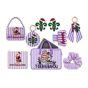 Set de Accesorios Navideños Cajun, Diseño de Langosta y Flor de Lis a Rayas Verdes y Blancas, Hechos a Mano con Cuentas, Otros Accesorios de Moda - Product Image 4