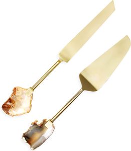 Premium Modern Handmade Eco-Friendly Stainless Steel <b>Cake</b> Cheese Serving Set Elegant Design <b>Wedding</b> Functions Festive Family - Product Image 1