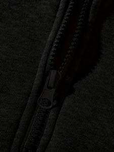 Ensemble survêtement homme noir oversize avec sweat à capuche et pantalon large en molleton de coton – Tenue décontractée premium deux pièces style streetwear - Product Image 4