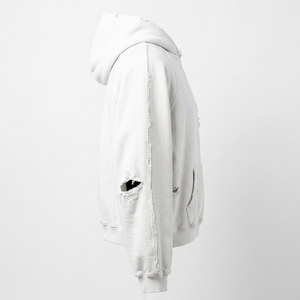 Hoodie tendance personnalisé avec logo imprimé, effet vieilli, décontracté, 100% tissu, délavé au soleil, effet délavé à l'acide, coupe oversize, unisexe - Product Image 3