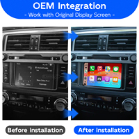 Kit d'interface de décodeur de rétrofit pour l'intégration Apple CarPlay et Android Auto pour Toyota Prado LC150 2009-2019