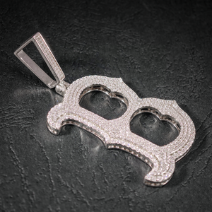 จี้เพชรโมอิสซาไนต์รูปตัวอักษร B เงินแท้ 925 ประดับเพชรแบบ Iced Out จี้อักษรย่อ สไตล์ฮิปฮอป เครื่องประดับอักษรตามสั่ง ของขวัญ - Product Image 2