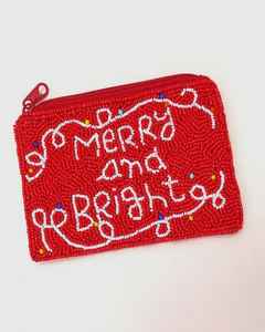 Porte-monnaie élégant et mignon en perles, porte-monnaie Mardi Gras, mini sac à fermeture éclair, broderie à la main, design luxueux en perles - Product Image 5