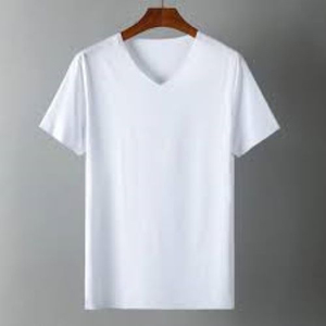 เสื้อยืดคอวีผ้าฝ้ายแท้ 100% น้ำหนักมาก ปรับแต่งได้ เป็นมิตรกับสิ่งแวดล้อม สำหรับผู้ชาย สไตล์ลำลอง ซักแล้วใส่สบาย แห้งเร็ว และกันยับ - Product Image 1