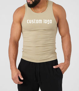 Camisetas sin mangas para hombre, personalizadas, casuales, ligeras, de mezcla de poliéster y algodón, para verano. - Product Image 4