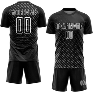 เสื้อฟุตบอลสั่งทำราคาโรงงาน สำหรับผู้ชาย ผู้ใหญ่ ชุดยูนิฟอร์มส่วนตัว OEM ชื่อทีม เบอร์ โลโก้ ผ้าโพลีเอสเตอร์ 100% แห้งเร็ว ระบายอากาศได้ดี - Product Image 1
