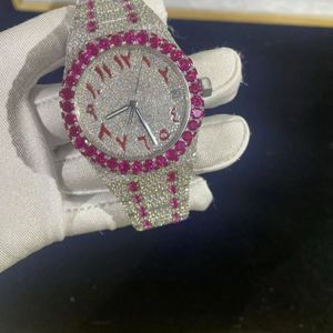 Reloj de Alta Calidad Personalizado con Diamantes Cultivados en Laboratorio, Reloj de Acero Inoxidable de la Mejor Calidad para Hombre - Product Image 1