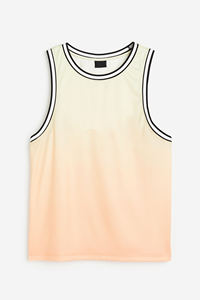 เสื้อกล้ามออกกำลังกายรุ่นใหม่มาแรง ขายดี แฟชั่นเสื้อกีฬาผ้าโพลีเอสเตอร์ผสมอีลาสเทน ยืดหยุ่นได้ เสื้อกล้ามออกกำลังกายผู้ชาย - Product Image 4