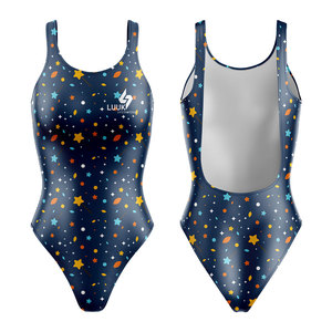Traje de Baño de Una Pieza para Mujer, Sublimado, de Alta Calidad, Elástico, Ecológico, para Entrenamiento de Natación - Product Image 3
