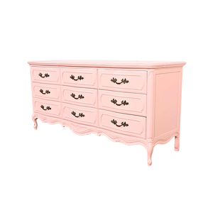 Solid Teak Wood Vintage Dresser <b>Chest</b> of Drawers Pink Classic Carved <b>Storage</b> Cabinet Bedroom Furniture Luxury Home Use - Product Image 3