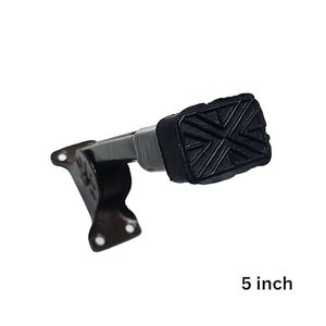 Tope de puerta de suelo de acero inoxidable resistente con tornillos, punta de goma duradera, acabado marrón, para el hogar - Product Image 4