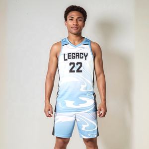 Uniforme de Baloncesto Personalizado por Sublimación, Tallas Grandes, MOQ Bajo, Conjunto de Uniforme de Equipo, Ropa de Baloncesto Transpirable - Product Image 4