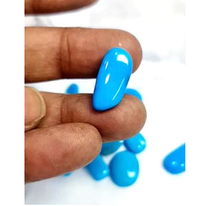 Lot de 13 cabochons fantaisie ovales et ronds en turquoise naturelle d'Arizona, de 8 mm à 21 mm, 72 carats, Iroc Sales USA, turquoise cabochon, 101 $ US - Product Image 4