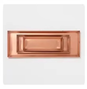 Plateau de service exclusif en cuivre, élégant, pour servir des aliments, des boissons, du thé, du café, idéal pour la décoration de la maison, la cuisine, l'hôtellerie - Product Image 4