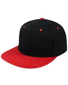 Customized Black Red <b>Flat</b> Brim Snapback <b>Cap</b> For Men Women Adjustable Cotton Baseball <b>Hat</b> Casual Streetwear Premium Quality - Product Image 1