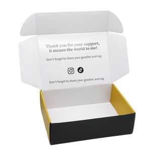 <b>Black</b> & White Custom Mailer <b>Boxes</b> Luxury Corrugated Packaging - Product Image 4