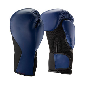 Gants d'entraînement de boxe professionnels en cuir véritable, respirants, avec fermeture Velcro, équipement de sparring pour adultes, gris et noir - Product Image 6