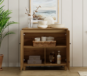 Mueble de Cocina Modular Moderno de Alta Gama en Madera de Teca Sólida, Nuevo Diseño, Vitrina Pequeña - Product Image 2