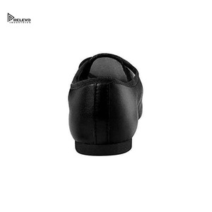 Chaussures de danse jazz en cuir noir, semelle souple et flexible, légères, confortables, à enfiler, pour la pratique et les spectacles, unisexe - Product Image 6