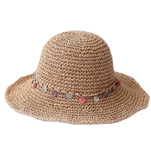 Sombrero de cubo de estilo occidental de mezclilla de verano con características huecas de diseño pintado a mano y ala rizada para viajes al aire libre y playa - Product Image 1