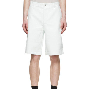 Lightweight Casual Canvas Men Leather Shorts Comfortable Button Fly Closure Top Selling Summer Wear Plain Dyed Solid <b>Waterproof</b> - Product Image 1