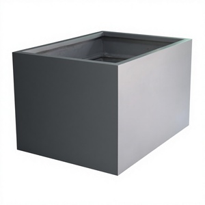 Fibre Glass Rectangular Square Pattern Durable Lightweight Waterproof <b>Artificial</b> <b>Planters</b> for Indoor <b>Outdoor</b> Floor Use Modern - Product Image 1