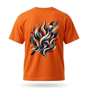 Wholesale <b>Men's</b> 100% Cotton Jersey T-Shirt 280gsm Heavyweight O-Neck Short Sleeve Regular Fit Casual <b>Animal</b> Print Tie-Dye Custom - Product Image 2
