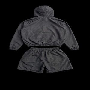 Conjunto Deportivo Corto 2 en 1 para Hombre, Primavera 2025, con Logotipo Personalizado Reflectante, Spandex/Poliéster, Cortavientos - Product Image 2