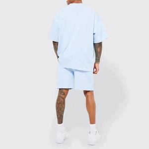 Conjunto de Verano para Hombre, Conjunto de 2 Piezas, Camisa Casual de Manga Corta con Botones y Pantalones Cortos Deportivos, Ropa de Calle para Verano - Product Image 5