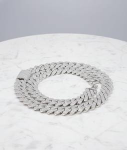 Cadena Cubana de Oro 14K con Diamantes Cultivados en Laboratorio, Collar de Lujo con Incrustaciones de Diamantes, Joyería de Alta Gama para Hombre - Product Image 2