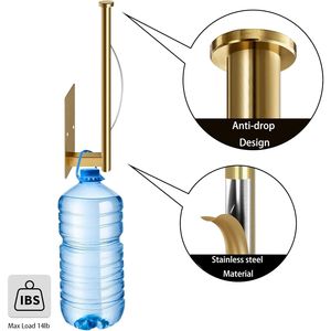 Porte-serviettes en papier à commande d'une seule main avec effet amortissant, accessoire de cuisine sous armoire avec adhésif disponible - Product Image 5