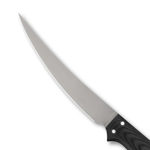 Couteaux professionnels à lame fixe avec lame incurvée en acier inoxydable tranchant, manche ergonomique noir et étui de protection pour l'extérieur - Product Image 5