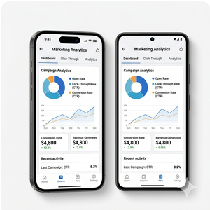 Application de marketing par e-mail Royalcraft – Gestionnaire de campagnes, Envoi de courriers en masse, Automatisation et analyse iOS/Android - Product Image 4
