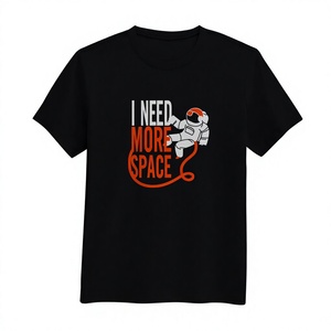 Trust No One for <b>Red</b> Crewneck T-<b>Shirt</b> Men's Casual Short Sleeve Printed Knitted Cotton <b>Oversized</b> Eco-Friendly - Product Image 4