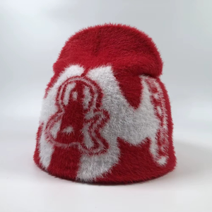 Chapeaux d'hiver en tricot chauds et colorés unisexes de qualité supérieure OEM, personnalisables - Product Image 3