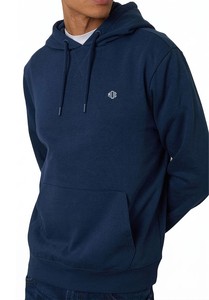 Cotton Fleece <b>Pullover</b> <b>Men</b>’s Hoodies Hoodie for <b>Men</b> Regular Fit Navy Hoodie Custom Branding Bulk Apparel Production Supply - Product Image 2