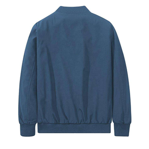 Blouson bomber pour homme, col montant, fermeture éclair, coupe-vent, décontracté, automne, coupe régulière, matière polyester - Product Image 2