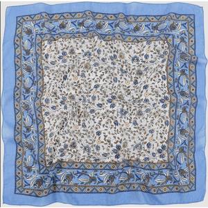 Bandana en coton et soie, carré, imprimé numériquement, fait main, personnalisable, faible MOQ, vente en gros, pour toutes les saisons, foulard de tête décontracté - Product Image 4