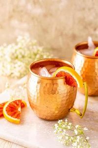 Copper mule mug <b>set</b> for woodland cabin <b>beverages</b> hammered finish metal cups durable reusable <b>serving</b> party mugs - Product Image 1